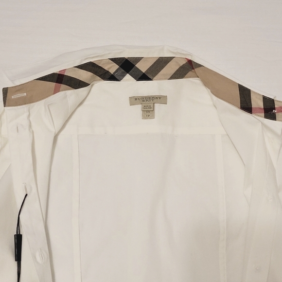 BURBERRY Long sleeve button-down shirt White - Brand New with tag CLASSIC - Picture 3 of 7